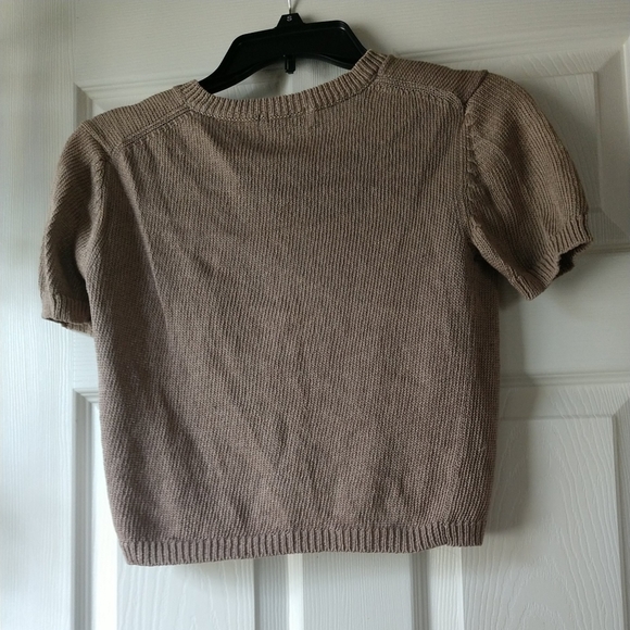 SOLD  Calvin Klein Shrug Short Sleeve Sweater Small - Picture 3 of 12